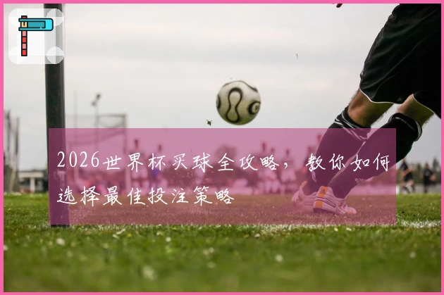 2026世界杯买球全攻略，教你如何选择最佳投注策略