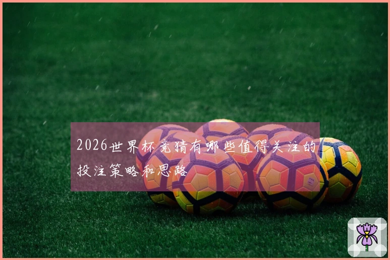 2026世界杯竞猜有哪些值得关注的投注策略和思路